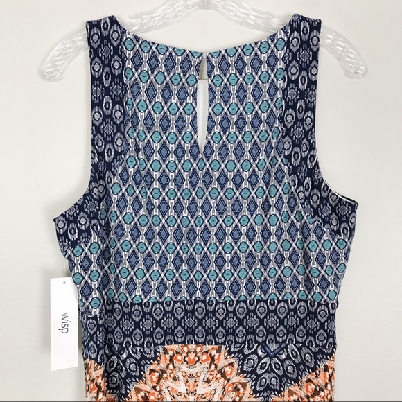 NWT Wisp Stitch Fix Pamela Printed Knit Maxi Dress - Picture 5 of 7